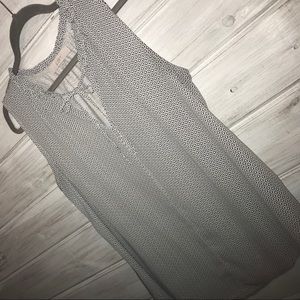 LOFT patterned shell with tie